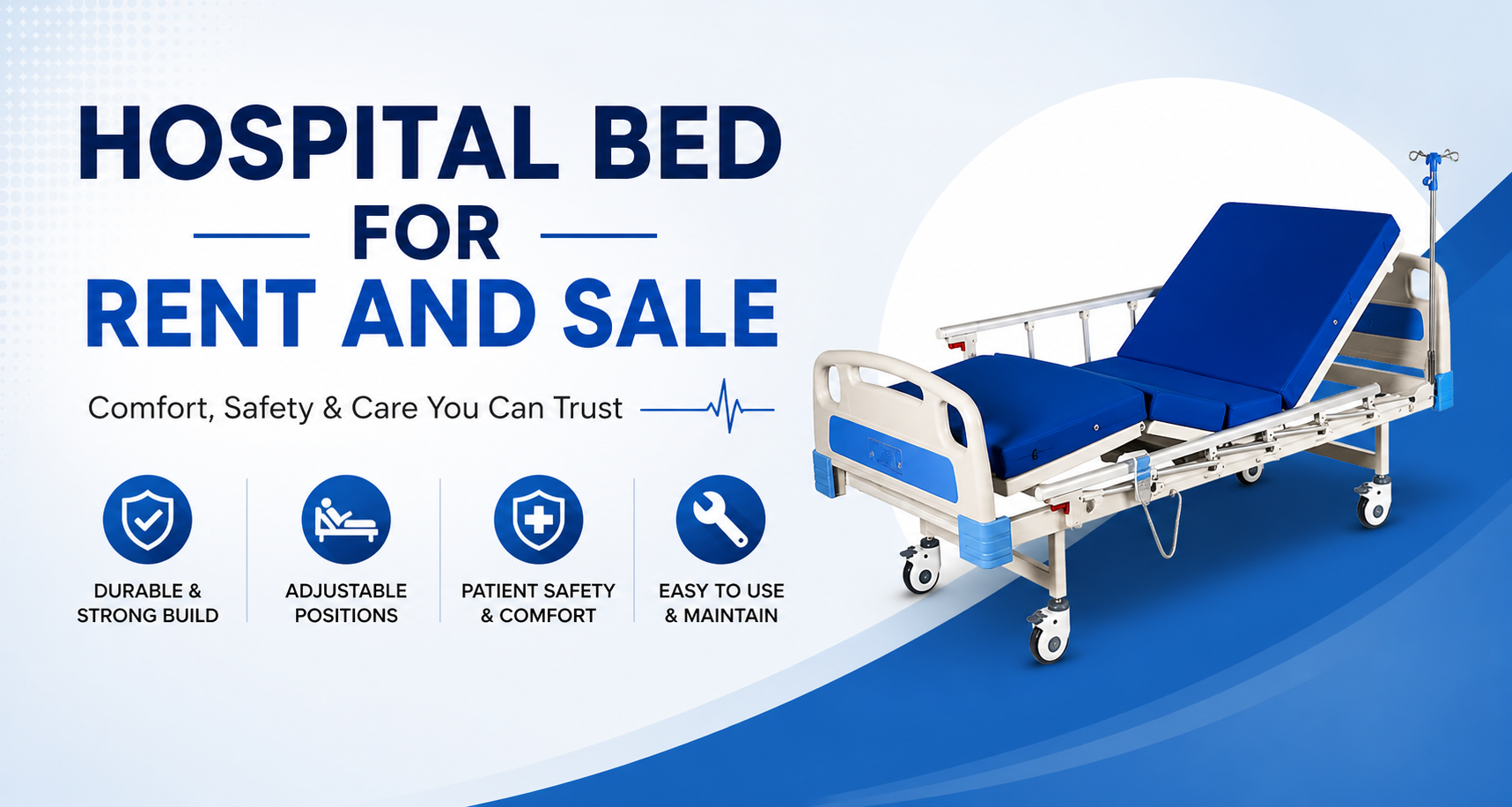 Hospital bed for rent and sale