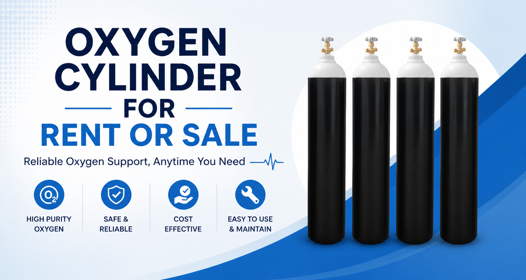Oxygen Cylinder For Rent or Sale